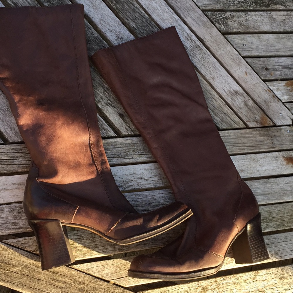 Brown Soft Leather Boots